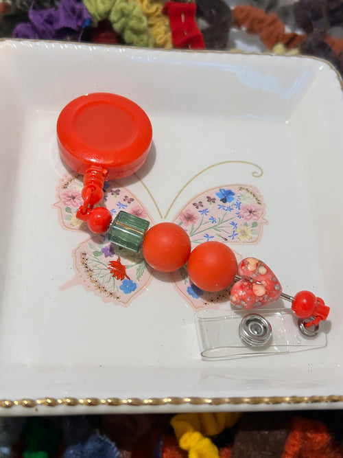 Beaded Badge Reel