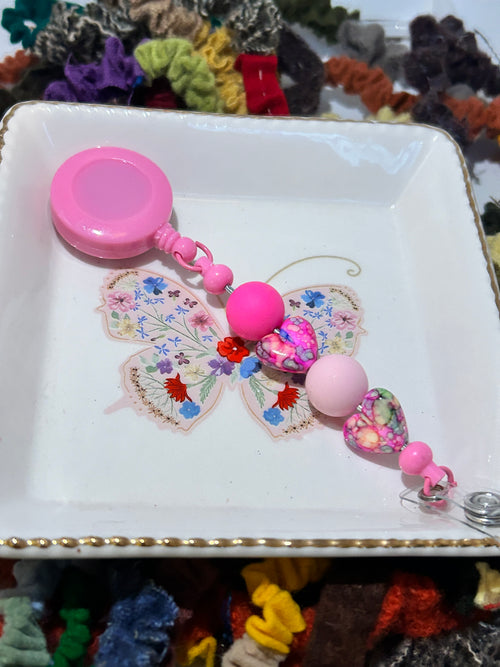 Beaded Badge Reel